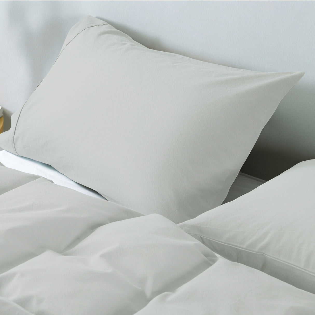 Royal Comfort 100% Jersey Cotton Quilt Cover Set Ultra Soft Bedding Luxurious - Queen - Grey Marle
