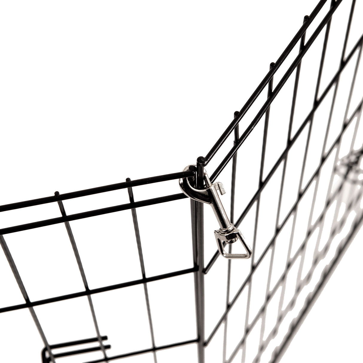 4Paws 8 Panel Playpen Puppy Exercise Fence Cage Enclosure Pets Black All Sizes - 24 - Black