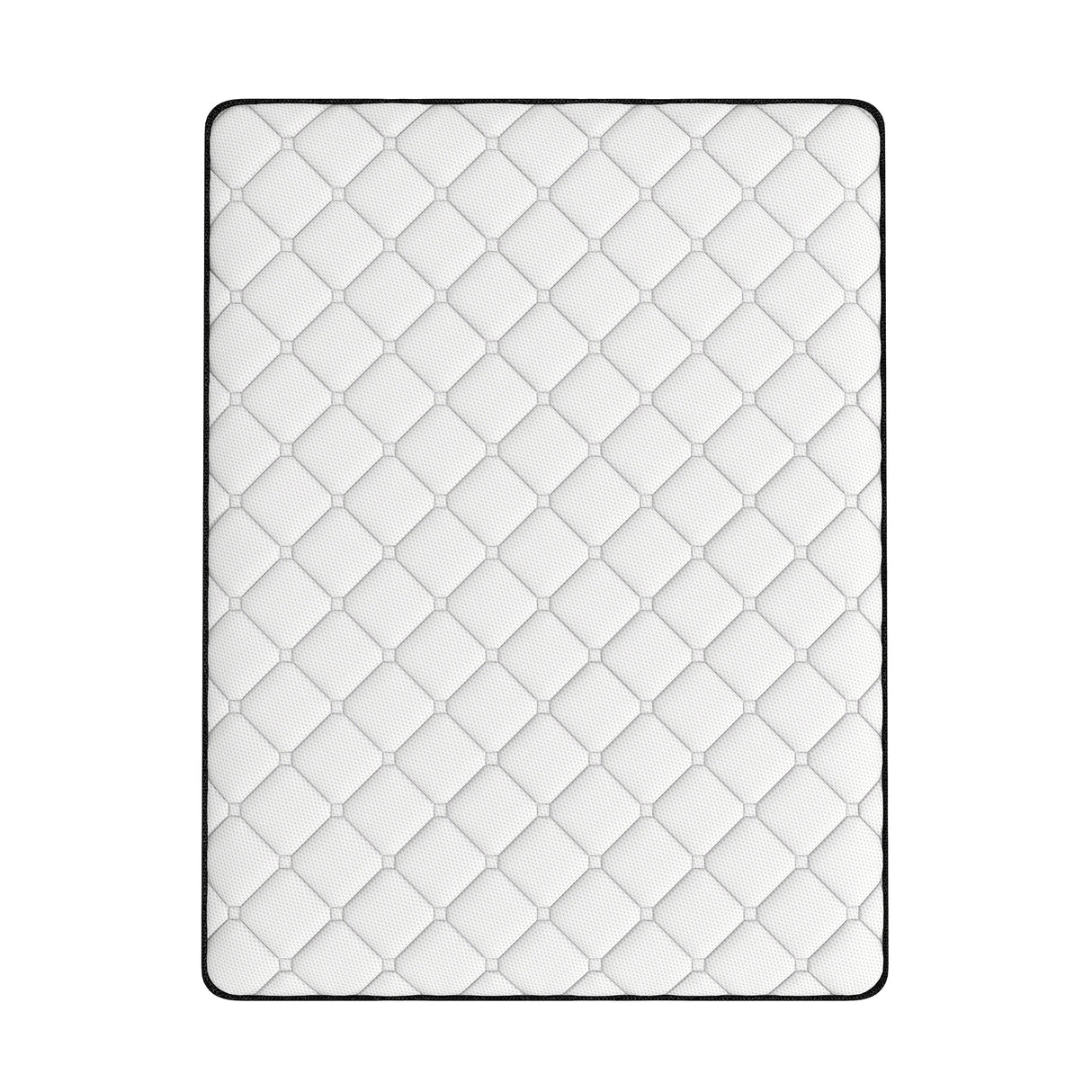 Comforpedic Mattress 5 Zone Medium Support Foam Bonnell Spring 21CM - Double - White Black