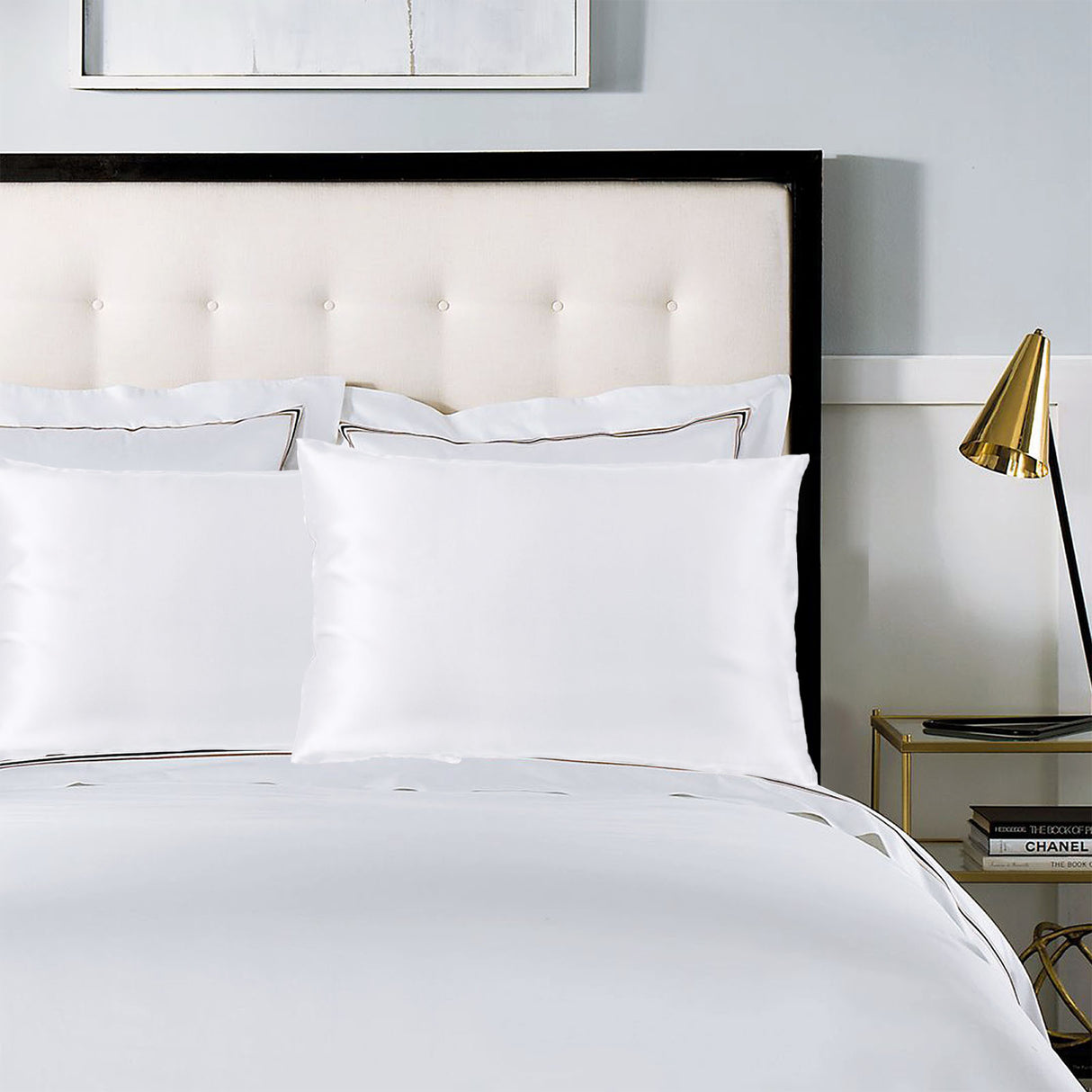 Royal Comfort Pure Silk Pillow Case 100% Mulberry Silk Hypoallergenic Pillowcase - White