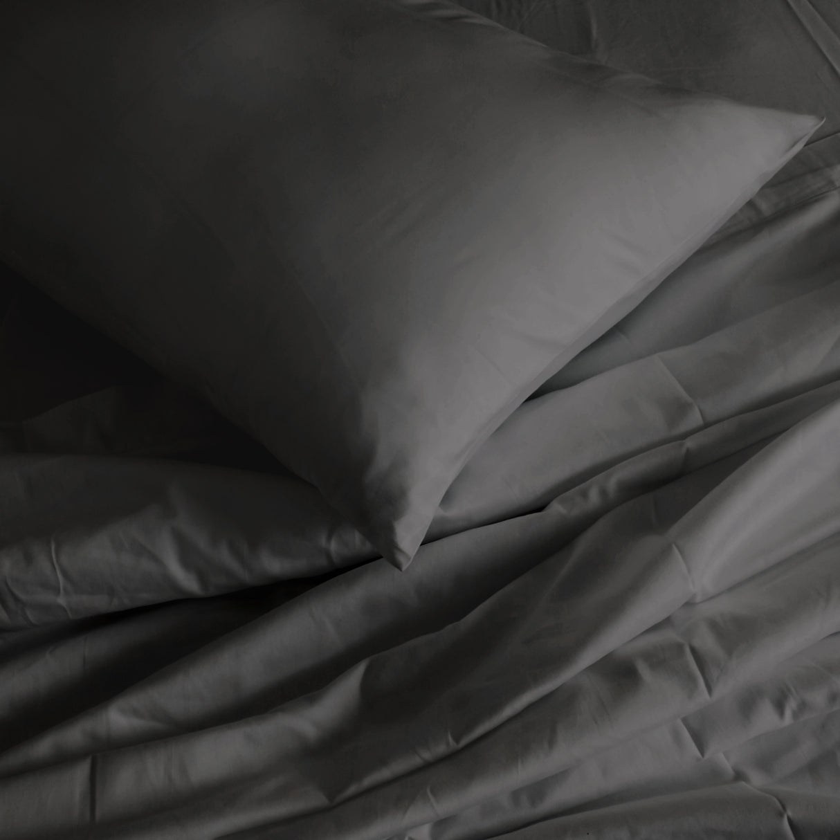 Royal Comfort 1000TC Hotel Grade Bamboo Cotton Sheets Pillowcases Set Ultrasoft - Double - Pewter