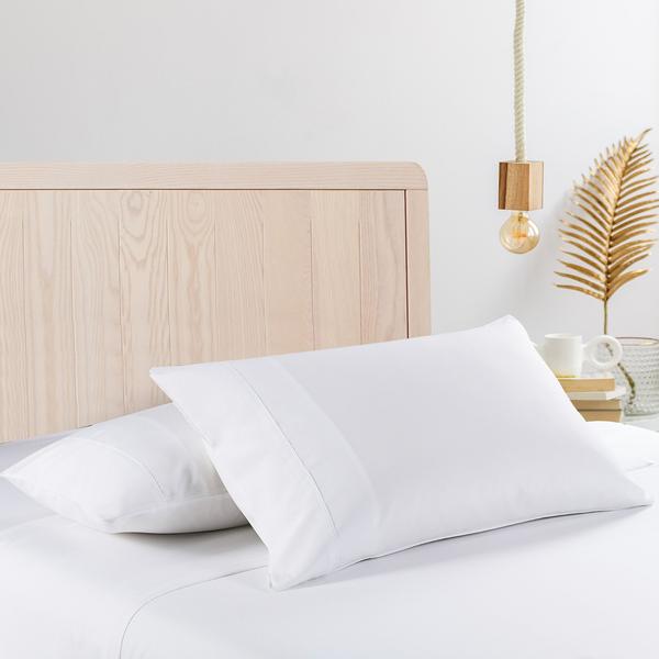 Royal Comfort 350GSM Bamboo Quilt 2000TC Sheet Set And 2 Pack Duck Pillows Set - Double - White