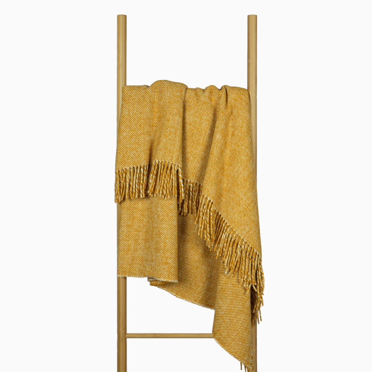 Mustard Cambridge Cozy Throw - 100% New Zealand Wool