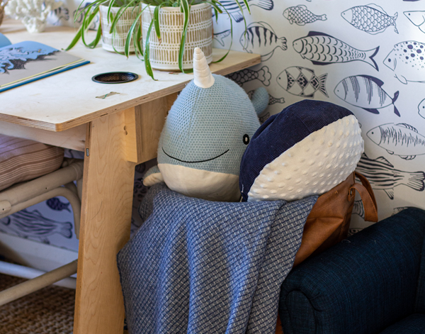 Chiswick Elegance Throw - Cashmere & Merino Wool Blend - Deep Blue