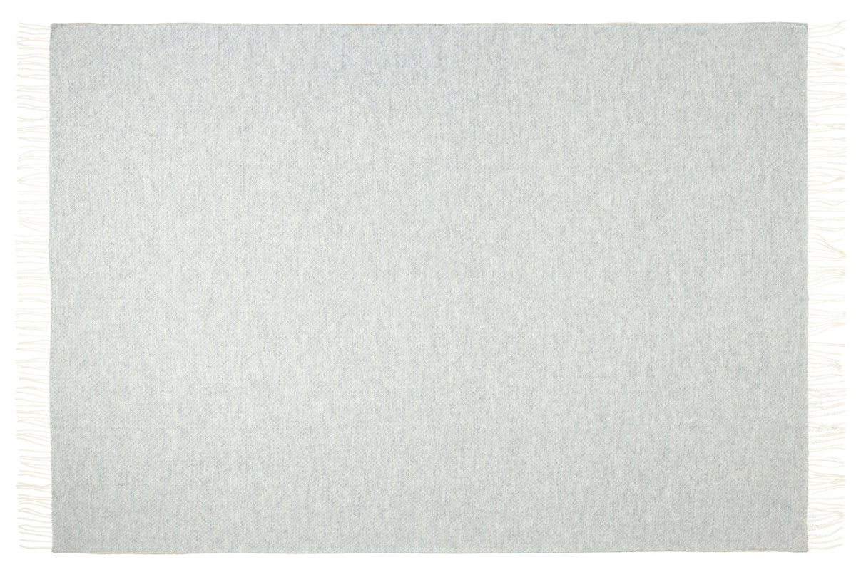 Chiswick Luxe Blanket - Cashmere & Merino Wool Blend - Soft Light Grey