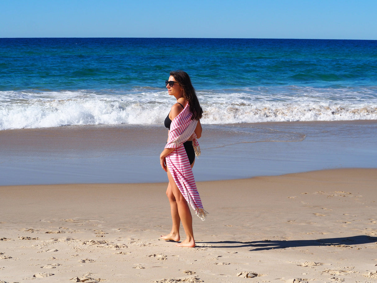 Rose Portsea Turkish Cotton Quick Dry Towel