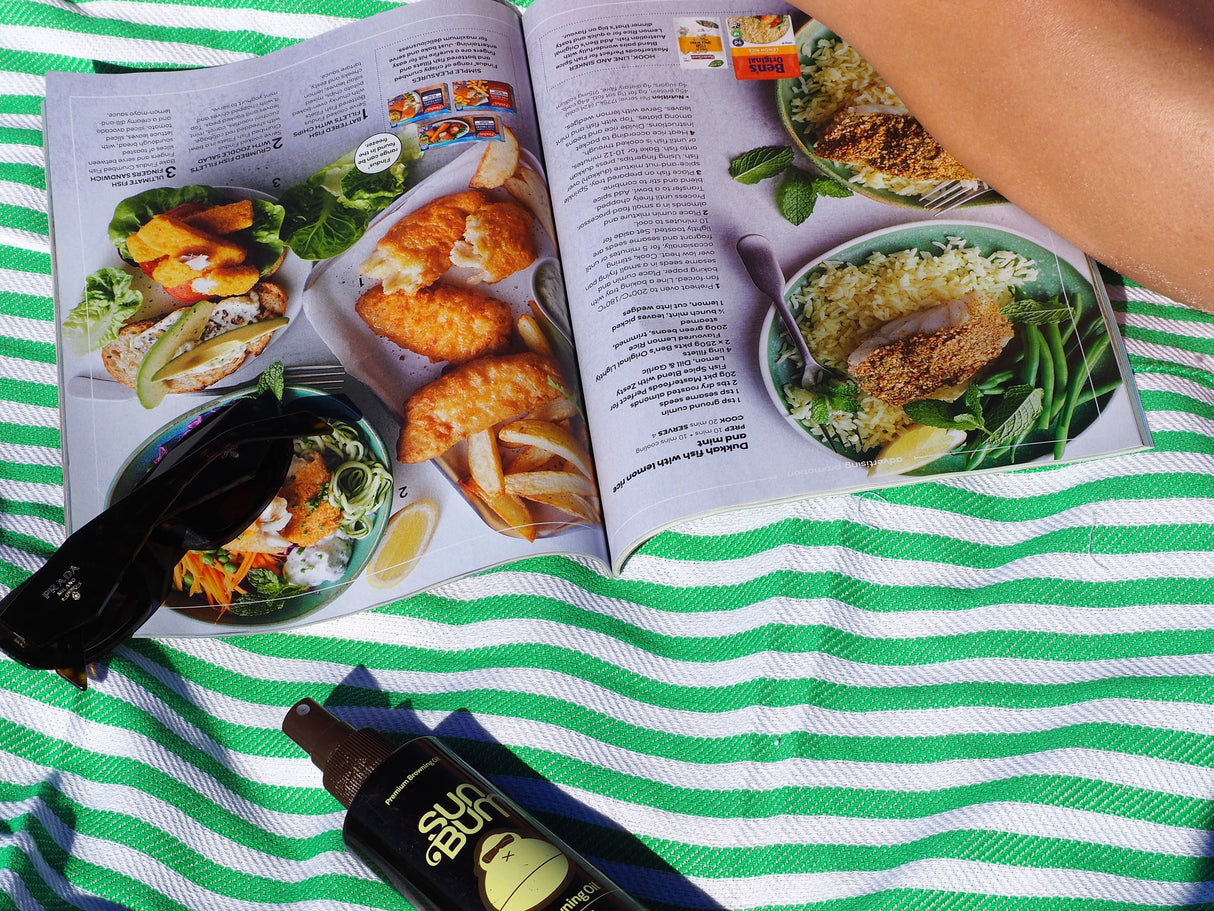 MINT PORTSEA TURKISH COTTON BEACH TOWEL