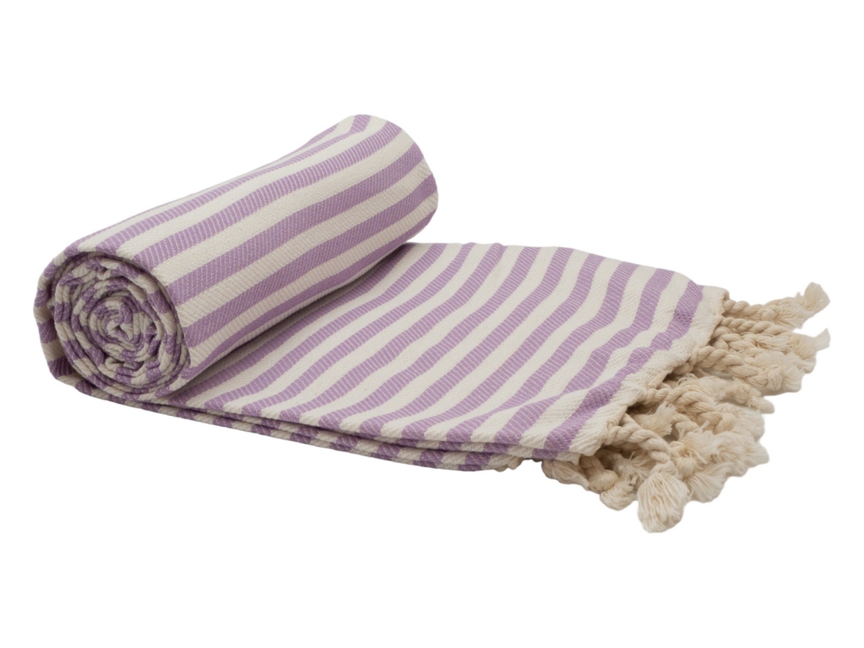 LILAC PORTSEA TURKISH COTTON BEACH TOWEL