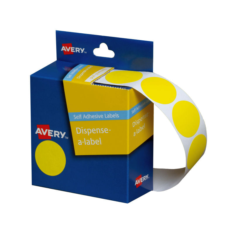 AVERY Yellow Display Tape 24mm Roll - 500 Units