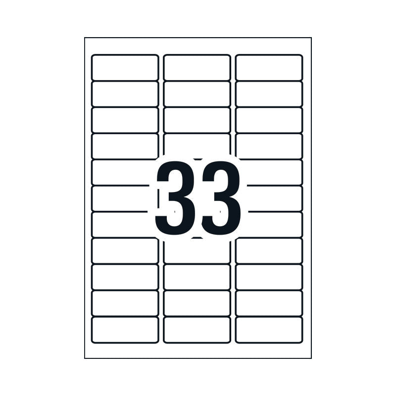 AVERY Gen Label L7157GU 33 Labels per Sheet, Box of 100