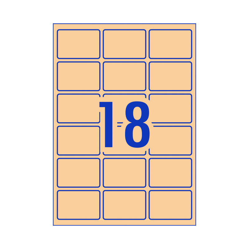 AVERY Rectangular Brown Labels L7110 - Pack of 270