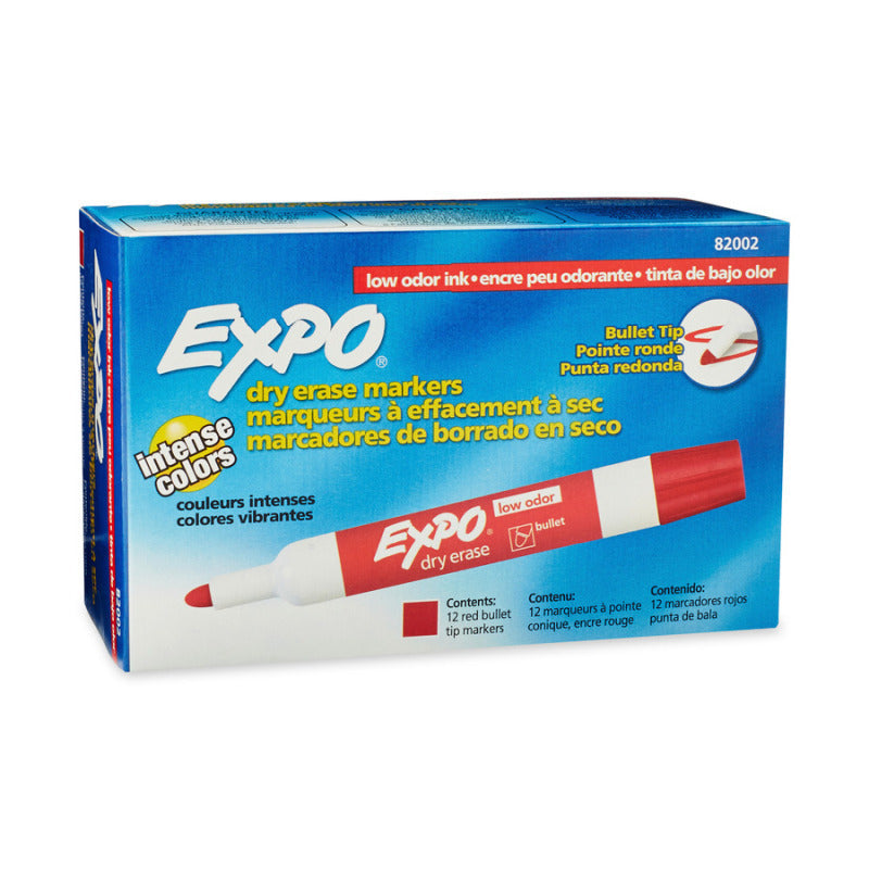 EXPO White Board Marker Blt Red Box of 12