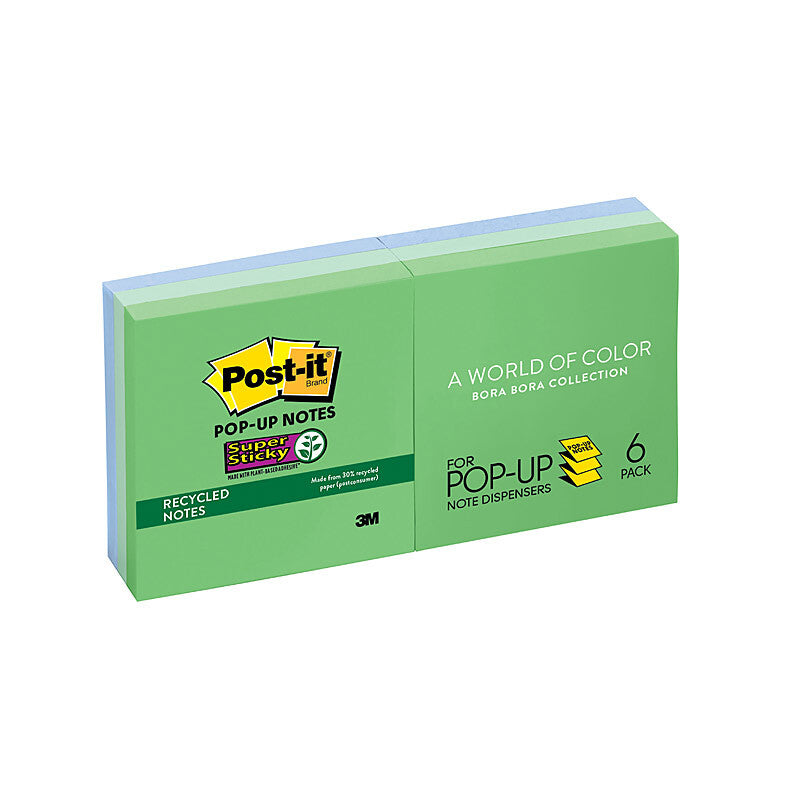 POST-IT NOTE S/S R330-6SST BORA BORA POP UP PACK OF 6