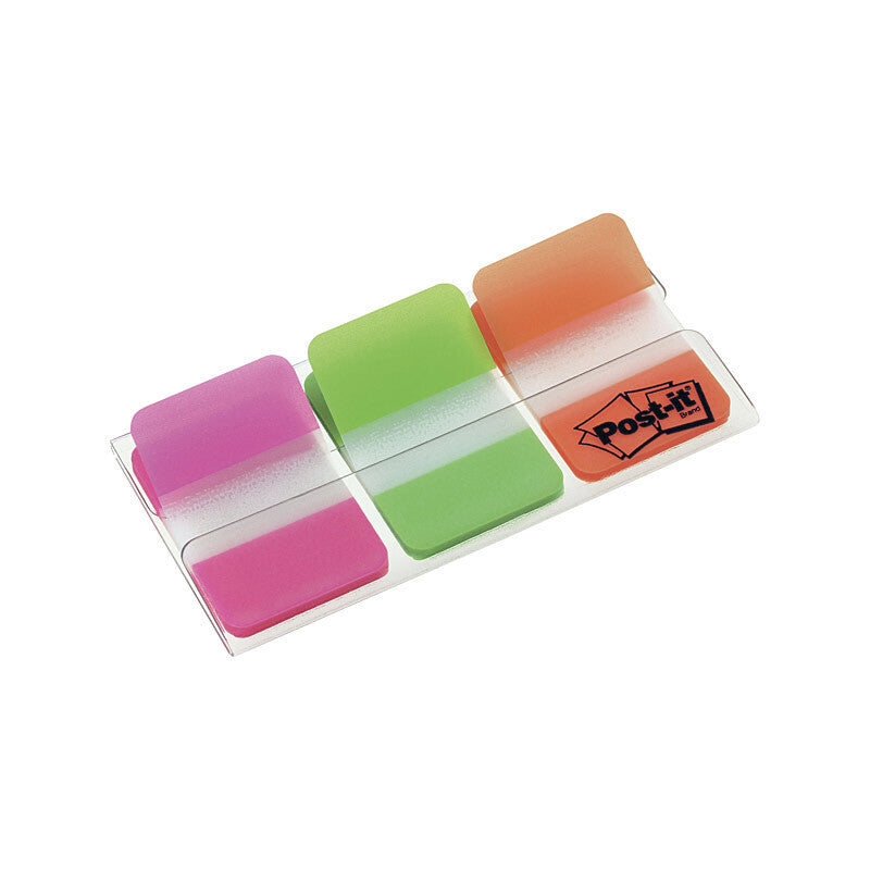 POST-IT Index Tabs 686-PGO Durable Pack of 3 Boxes of 6