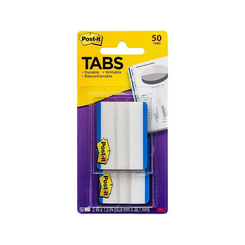 Durable POST-IT Filing Tabs 686F-50BL - Pack of 12