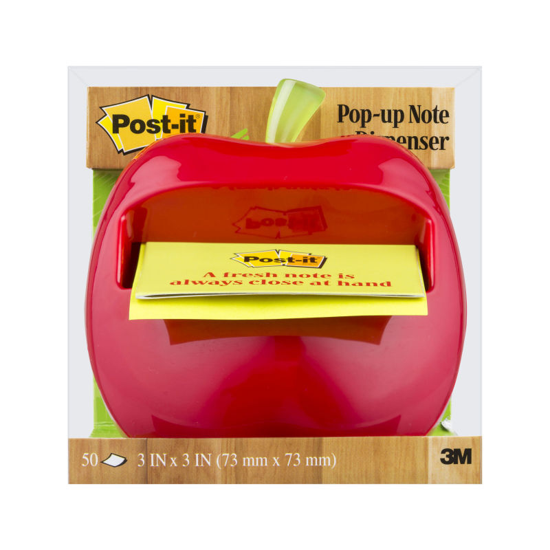 Apple-Shaped Post-It Note Dispenser