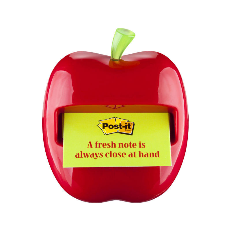 Apple-Shaped Post-It Note Dispenser