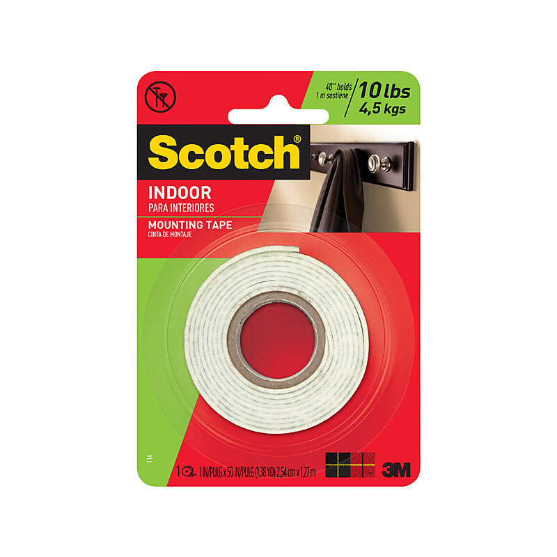 Scotch Indoor Mounting Tape 114 6-Pack