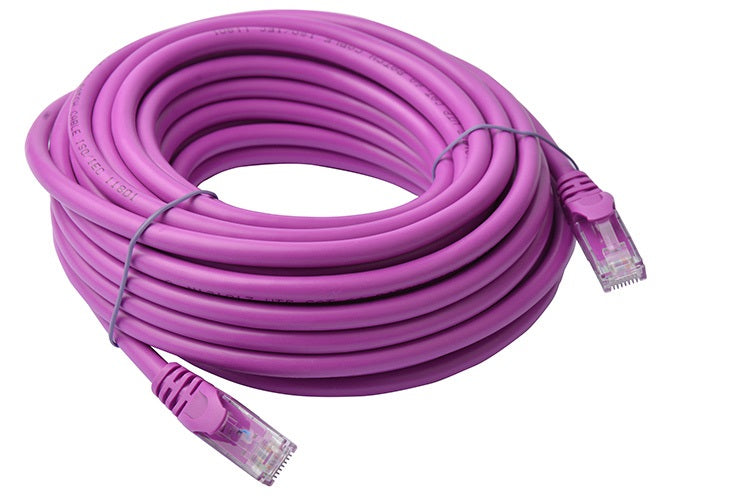 8WARE Cat6a UTP Ethernet Cable 10m Snagless Purple