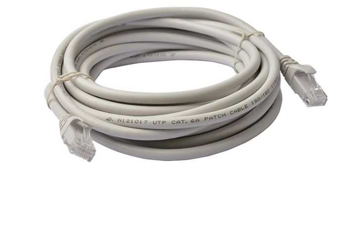 8WARE 15m Snagless Cat6a UTP Ethernet Cable - High-Performance Grey