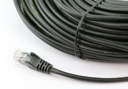 8WARE Snagless Black Cat6a UTP Ethernet Cable - 20m Full Copper Core