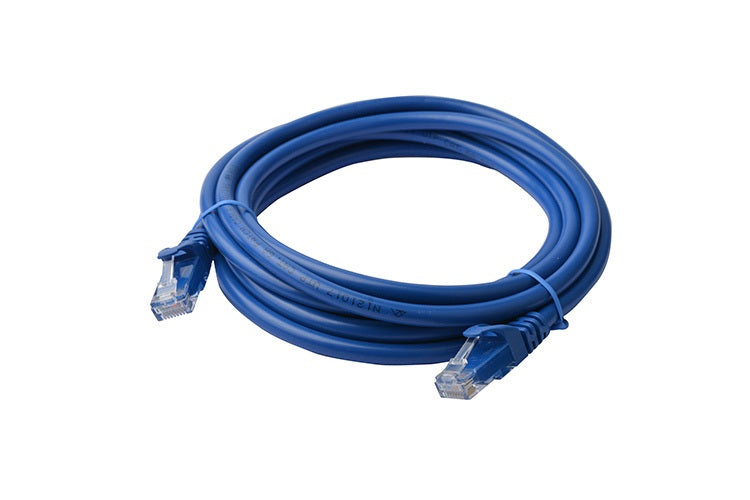 8WARE Cat6a UTP Ethernet Cable 3m Snagless Blue
