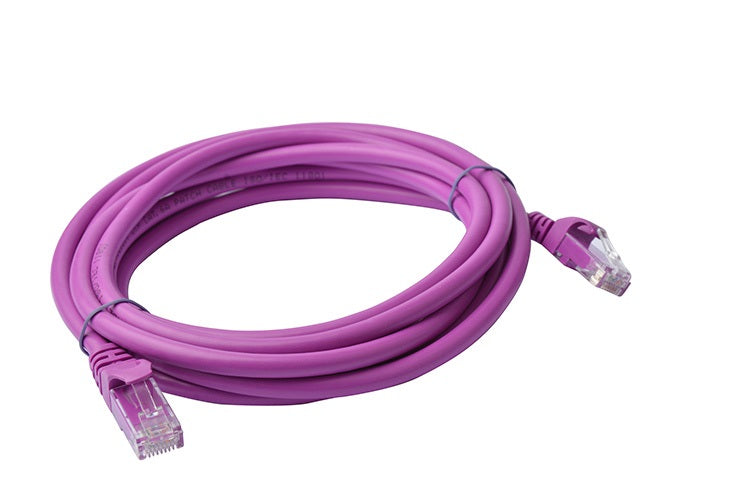 8WARE Cat6a UTP Ethernet Cable 3m Snagless Purple