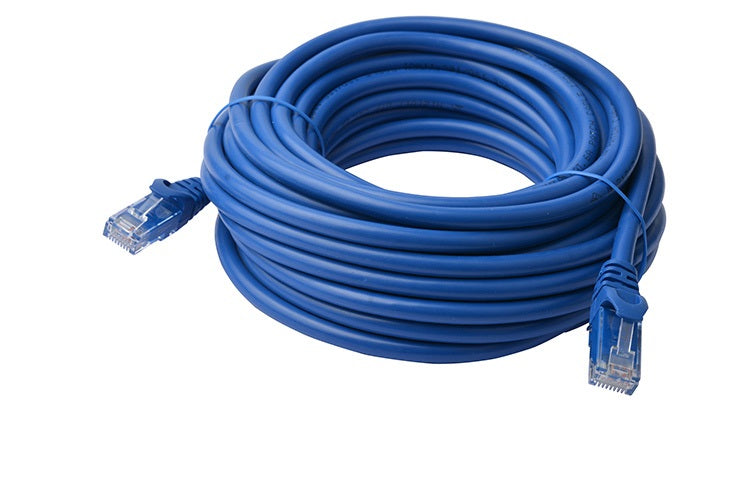 8WARE Cat6a UTP Ethernet Cable 40m Snagless Blue