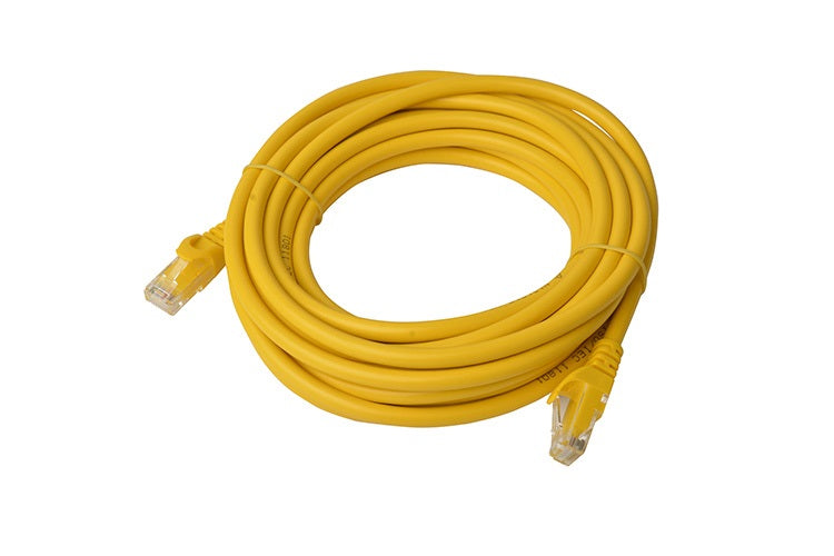 8WARE Cat6a UTP Ethernet Cable 5m Snagless Yellow