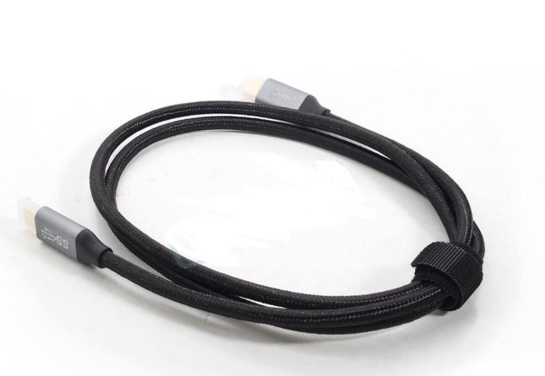 SIMPLECOM USB 3.1 Type C to Type C Gen2 Cable - 100W Power Delivery, 10 Gbps Data Transfer, 4K 60Hz Video Support - Black