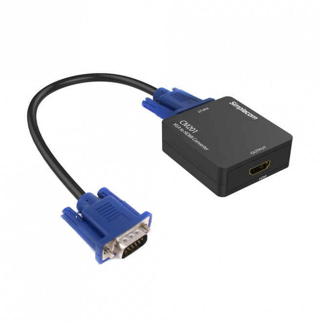 SIMPLECOM CM201 1080p VGA to HDMI Converter with Audio Output