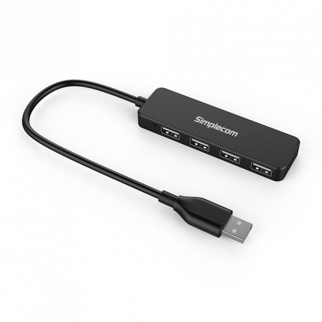 Ultra Compact 4-Port USB 2.0 Hub by Simplecom CH241 for Fast Connectivity