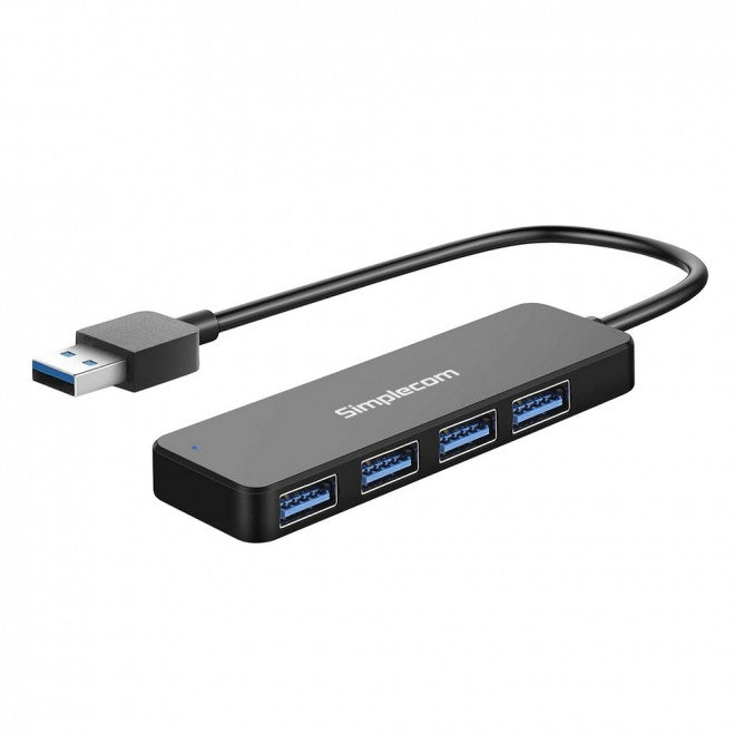 SIMPLECOM CH342 USB 3.0 4-Port SuperSpeed Hub for PC and Laptop Expansion