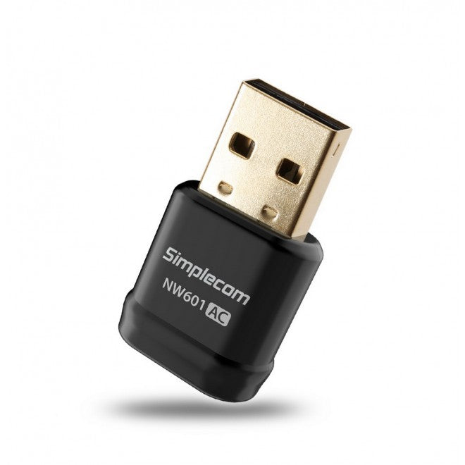 SIMPLECOM NW601 AC600 Mini Dual Band Wireless USB Adapter for Enhanced WiFi Connectivity