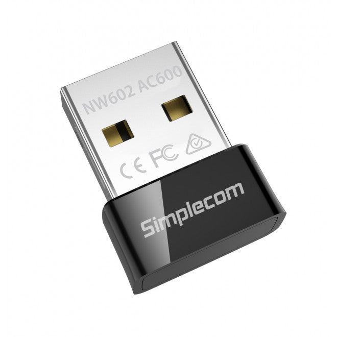 SIMPLECOM NW602 AC600 Mini Dual Band USB WiFi Adapter