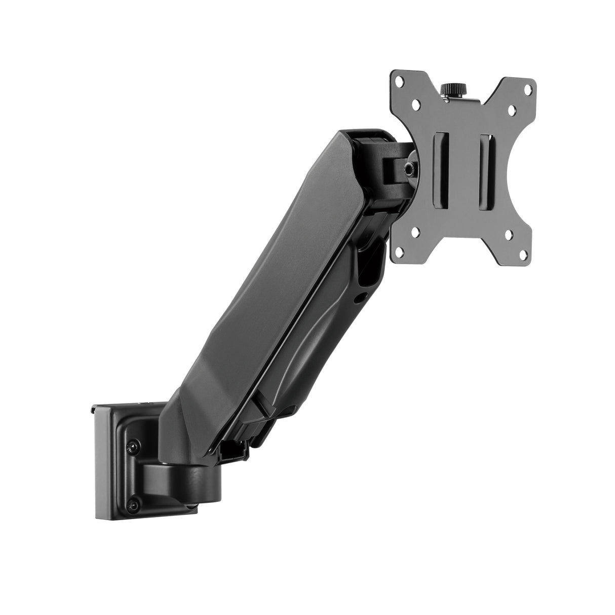 Brateck Adjustable Gas Spring Monitor Mount, Ergonomic Height Control for 13'-27' Screens, Supports Up to 6.5kg