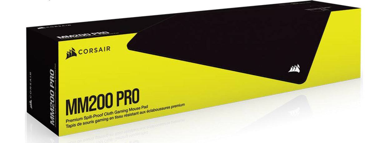 CORSAIR MM200 PRO Premium Spill-Proof Cloth Gaming Mouse Pad ?? Heavy XL - 450mm x 400mm surface, Black Surface