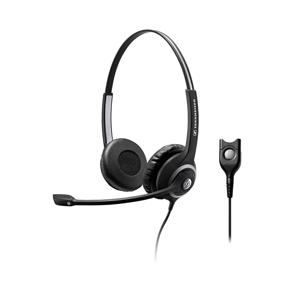SENNHEISER | Sennheiser SC 260 Wide Band Binaural headset with Noise Cancelling mic - high impedance for standard phones, Easy Disconnect