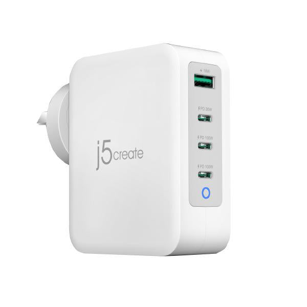 130W GaN USB-C 4-Port Power Delivery Super Charger - Fast Charge for Phones, Tablets & Laptops