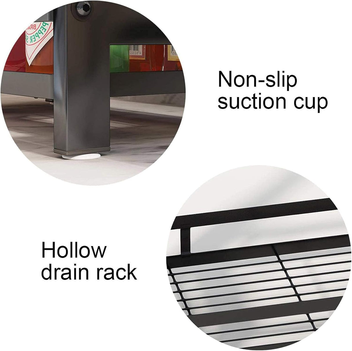 CARLA HOME 2-Tier Kitchen Spice Rack Organizer Storage Shelf for Condiments, Oil Bottles, Utensils, Cutting Board & More