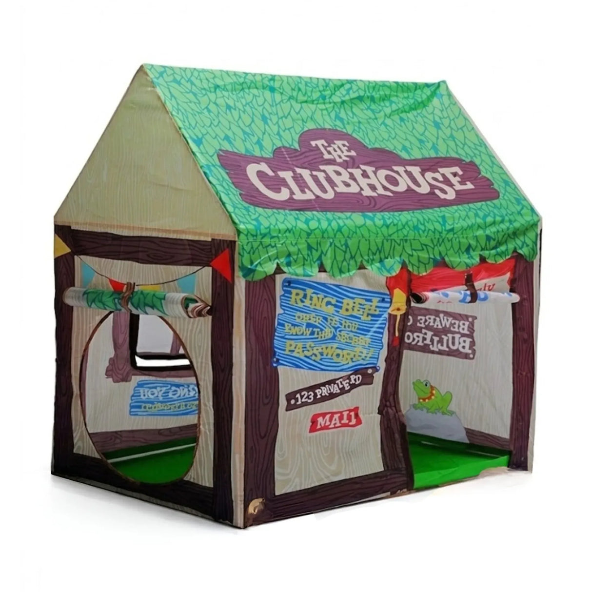 CARLA HOME Kids Clubhouse Play Tent - Green - Outdoor Play Equipment Play Tents & Tunnels