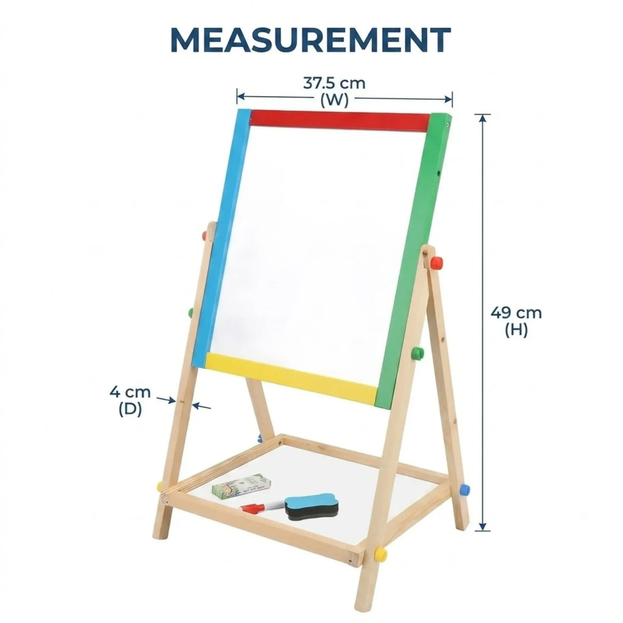 CARLA HOME 2-in-1 Kids Art Easel Chalkboard & Whiteboard