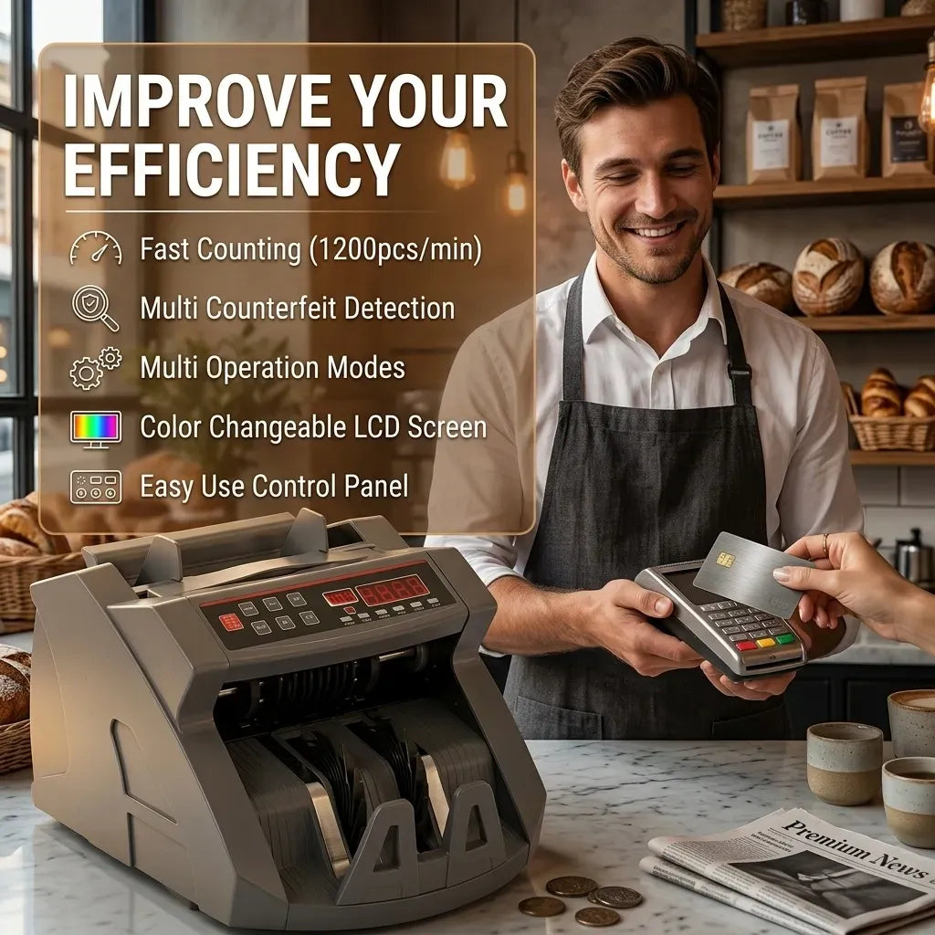 CARLA HOME Money Counting Machine with Uv Detection Bill Counter