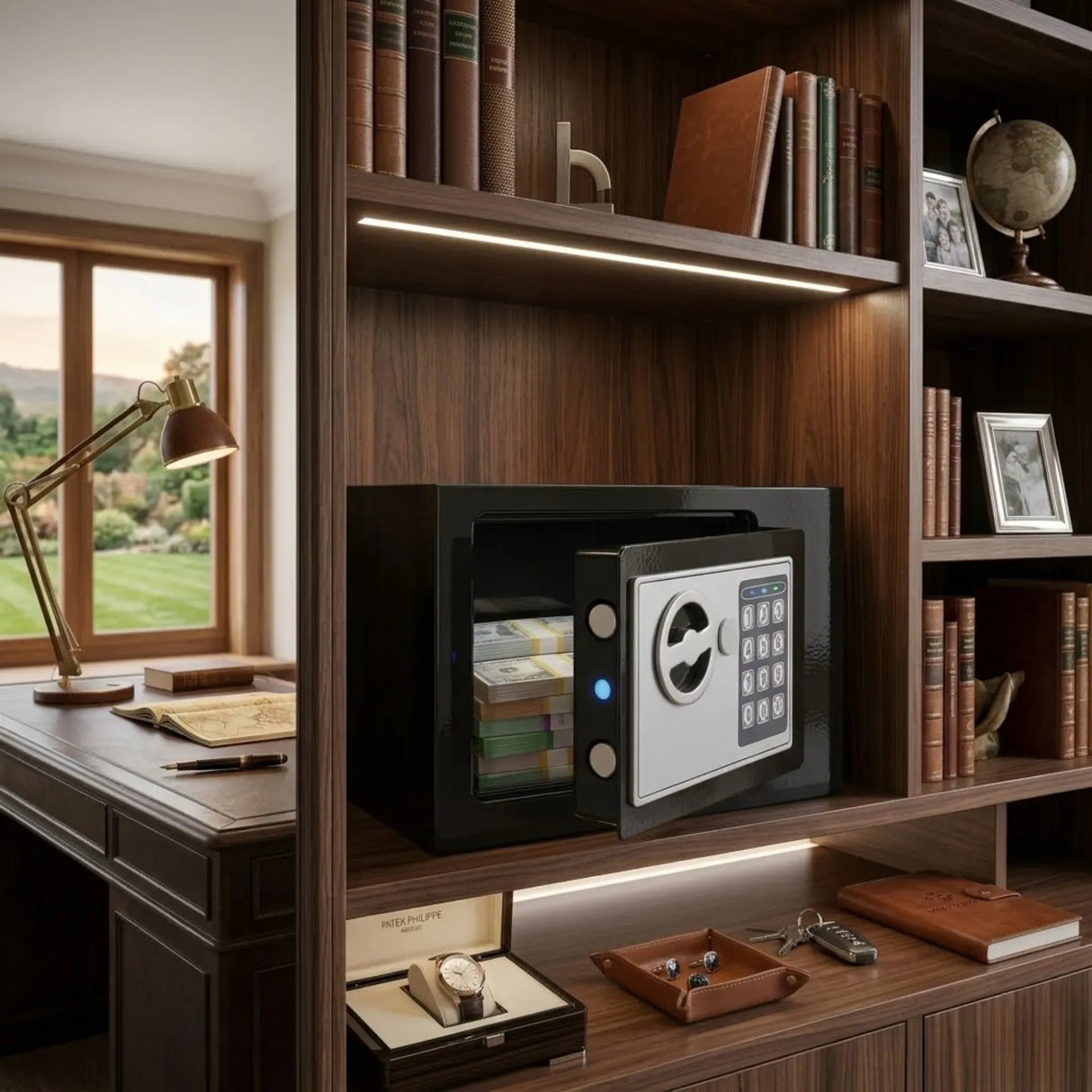 CARLA HOME Electronic Safe Box with Keypad Lock for Cash Locker