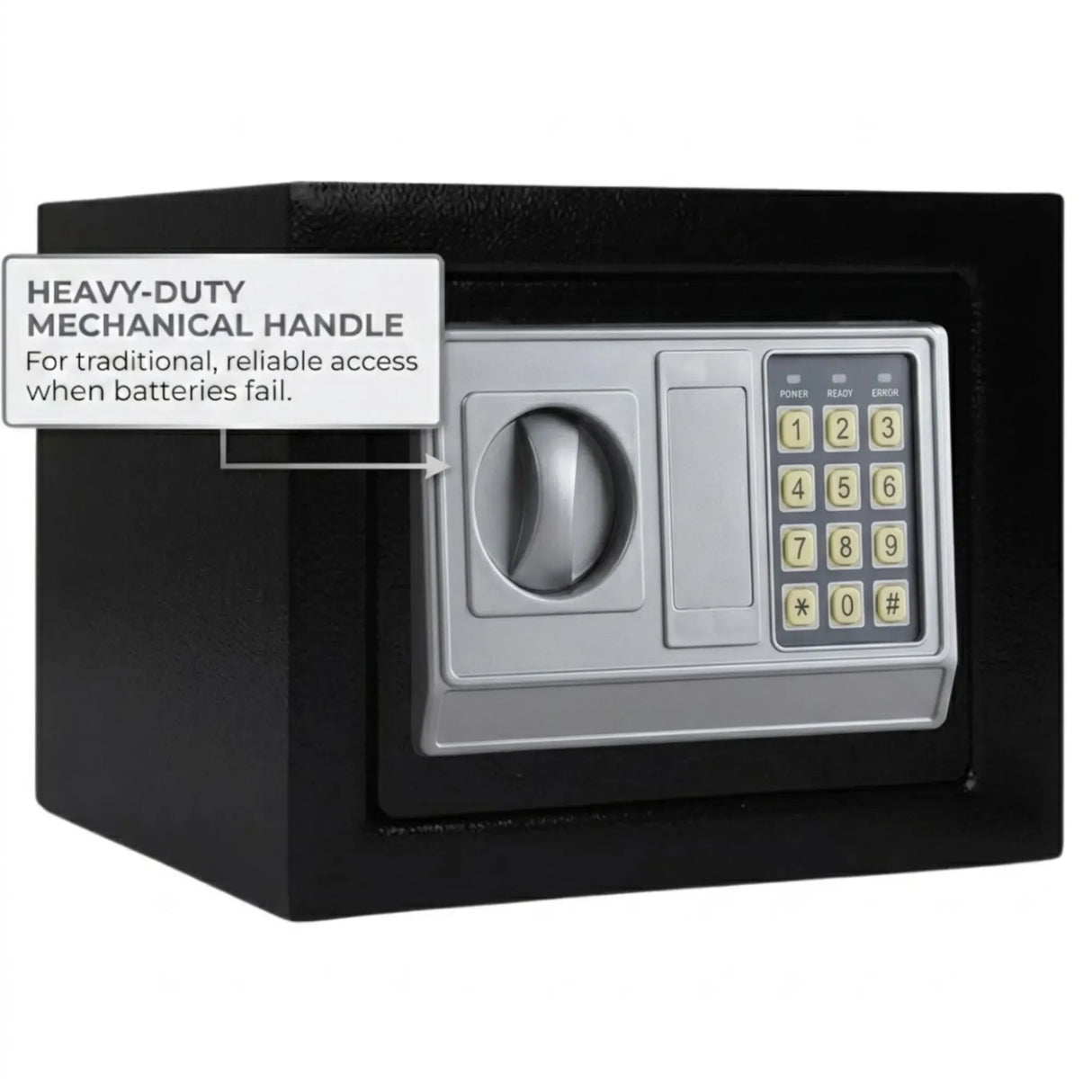 CARLA HOME Electronic Safe Box - Money Safe with Deposit Slot - Black - Cash Locker