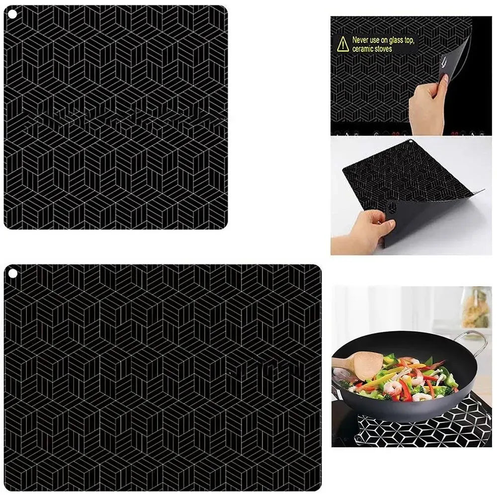 Anti-Slip Silicone Induction Cooktop Mat 25x35cm