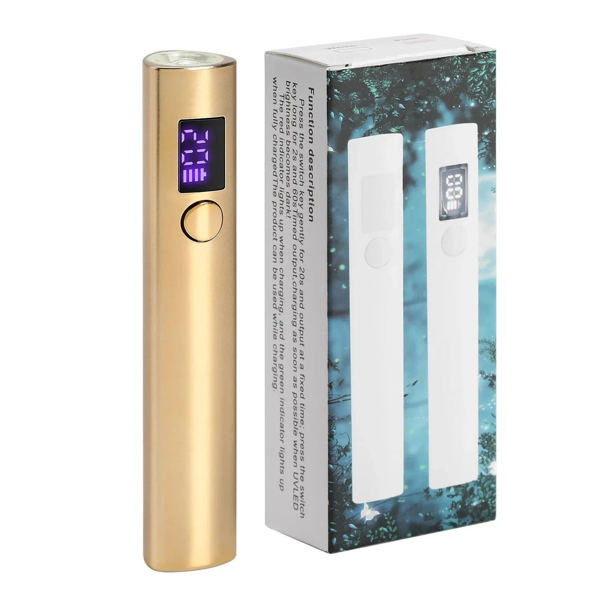 Mini UV LED Nail Dryer Lamp USB Gold