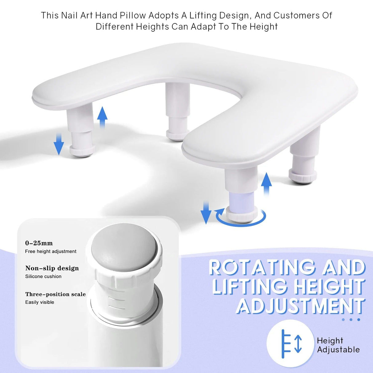 Adjustable Nail Art Hand Pillow Stand