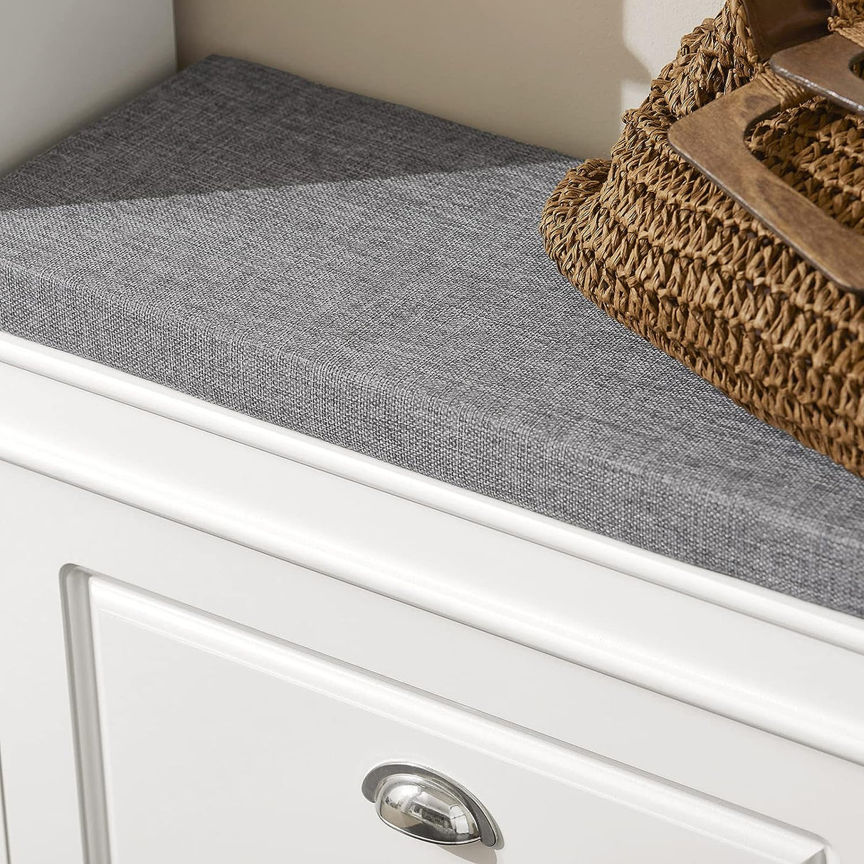 Modern Tilt-Out Shoe Organizer with Cushioned Top