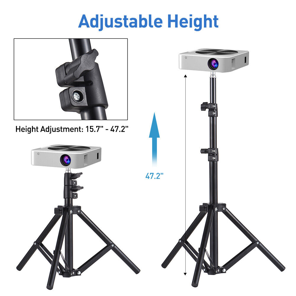 Portable Adjustable Laptop Projector Stand Tripod with Tray